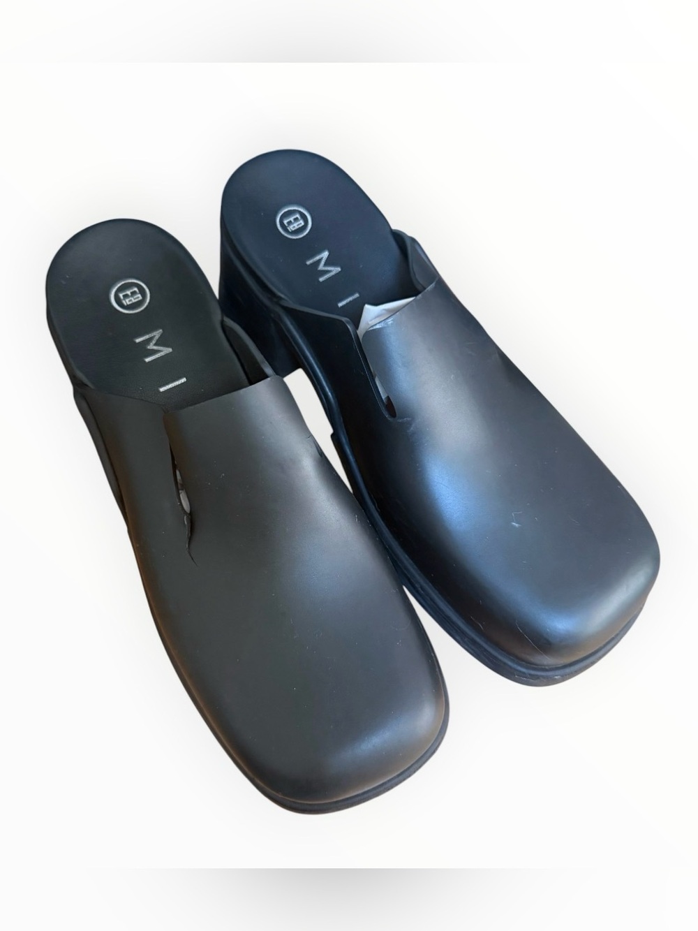 E8 by Miista Blissa Black Mule Heels